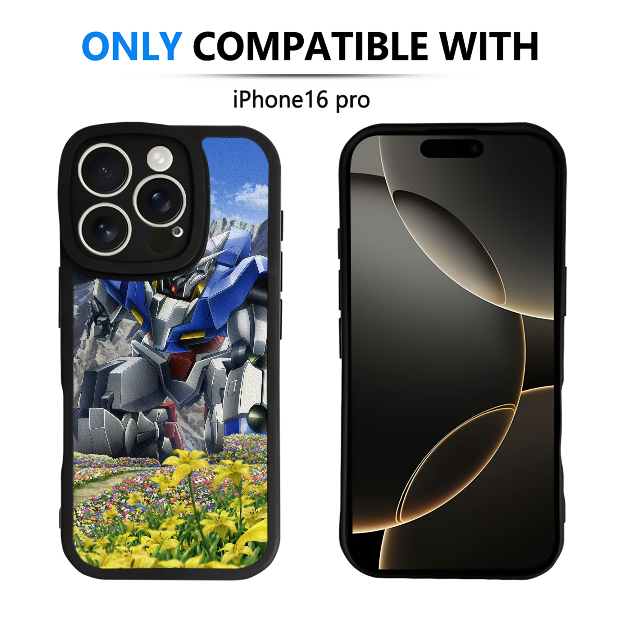（画像用） 機動戦士ガンダム Mobile Suit Gundam 【iPhone 16シリーズ対応】シリコンスマホケース（レザー調） 材質：シリコン